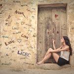 woman at doorway